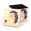 Customized room furniture printing lovely cat polyester folding storage pouf stool ottoman