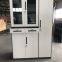 storage file cabinet and steel locker combination group structure dark gray and white color