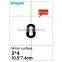 SINMARK 10.5*7.4cm Mirror surface label sticker paper a4