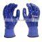 General purpose nylon knitting with nitrile coated waterproof washable hand gloves