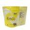 Clear window plastic zipper stand up salt bags salt packet sachet with custom digital printing