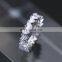 Fashion Custom Design Popular,  New fashion 925 sterling silver bling bling baguette classic diamond ring for women/