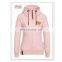 Wholesale custom brand ladies plus size casual top crop hooded slim cardigan jacket DIY guillotine bear