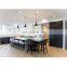 Contemporary european latest design high gloss quality metal and wood kitchen cabinet with aluminum door