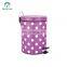 Superior Quality Stainless Steel Pedal Bin Colorful Trash Can for House Use