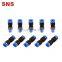 SNS SPU Series Plastic Air Tube Connector Pneumatic Union Straight fitting