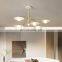 Nordic Minimalist LED Chandelier For Living Room Hall New Creative Ceiling Hanging Light Luxury Led Glass Pendant Lamp