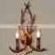 Vintage resin Deer Animal LED wall lamp restaurant coffee shop decorative wall light led gold antler wall lamp