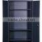 (DL-S2) Folding Grey High Quality Steel Office Storage Cabinet with 4 Adjustable Inner Shelves/ Steel File Cabinet