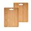 Custom Large Organic Bamboo Cutting Board for Kitchen with 3 Built-In Compartments and Juice Grooves Chopping Carving Board
