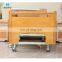 Wooden Headboard and Guarsrail Metal Hydraulic Structure Fowler's Position Patient Nursing Hospital Bed with Lifting Pole