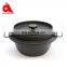 Hot selling cast iron cookware sets camping cooking pot
