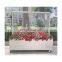 Weldon outdoor stainless steel windbreak glass cafe barrier, Pavement division Floor movable flower pot