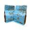 Weiyi Packaging coffee bag box bottom style metallic zip coffee bag with valve 12 ounces wholesale