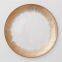 Wholesale Glittering Rose Gold Rimmed 13 Inches Glass Under Charger Plates Wedding Decoration