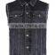 Fashion Wholesale Mens Biker Black Denim Vest                        
                                                Quality Choice