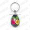 wholesale real flower and insect keychain promotional