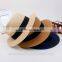 Custom Panama Hat Straw Hat Ribbon & Rope Accessory Type Flat Brim Sombrero Plain Dyed Pattern