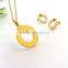 New round earring designs circle pendant fashionable jewelry