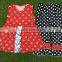 July 4th Summer Sleeveless red stripe halter Ruffle Cotton Dress Toddler Girl Children Baby girl Dress