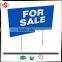 PP Material Outdoors coroplast sign wire stakes, yard coroplast signs