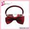 Handmade simple ribbon bow hot sale fancy elastic band for child