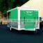 Green uniaxial food truck NEW 4.8 M ENCLOSED CONCESSION FOOD VENDING BBQ TRAILER MOBILE KITCHEN