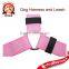 Solid Pink Nylon Webbing Dog Harnesses for Smart Pet, Good Sewing Hand Made