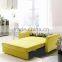 Foshan furniture modern sofa cum bed yellow folding sofa bed