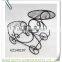 LC-85510 Unique metal iron water pot flower shower shape plant holder