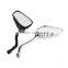 High quality one pair of Universal Motorcycle Chrome SKELETON Skull HAND Claw Side Rear View Mirrors 10mm