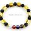 New Products Wholesale Lava Stone Beads Natural Stone Bracelet Jewelry, Stretch Yoga