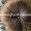 RFB003A 15cm Natural big raccoon fur pom poms New genuine full ball with buckle for hat ,keychain and bags