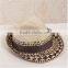 QXSH0051B Hotsale factory cheap summer beach hat New cowboy beach hat with ribbon