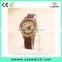 Delicate Rosewood concise style watch, build your own brand wooden men's watch, wood case with matte genuine leather strap watch