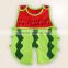 wholesale 100% cotton new fashion bright color short sleeve baby rompers