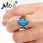 Safe Zinc Alloy Fashion Changing Color Mood Ring for Women Wholesale Big Stone Mood Beads