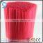 transparent shiny red diameter 0.25mm PP crimped brush mono filament