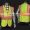 wholesale 2016 high qulity reflective jacket with pockets for firemen or policemen