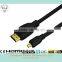 HDMI 19pin A Male to D Male with Ethernet support 3D and 4K from 0.5-100m