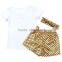 plain T-shirt shorts designer baby clothes girls
