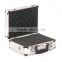 Crystal aluminium hard camera photography flight carry case storage box silver