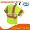 Short Sleeves Hi Vis reflective Safety Jacket Mesh Vest with reflector 3 point tear away