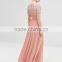 OEM&ODM manufacture newest fashion maxi dress with short sleeeve for women