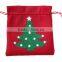 Red Christmas Felt Gift Bag Small