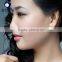double stud earrings akoya pearl 6-8mm high luster golden /white color