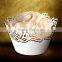 personalized pearl paper cup cake wrapper for wedding party decoration