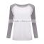 2015 Fall Korean Style Women Tshirt Sweatshirt Raglan Long Sleeve Patchwork Loose Moleton Tee Tops Femininos Plus Size M-XXL F10