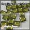 Made in Taiwan Lustrous Square Shaped Point back Imitation Plastic Gemstones