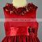 red children dress with boutique flower decoration OEM/ODM children summer dress wholesale children party dress